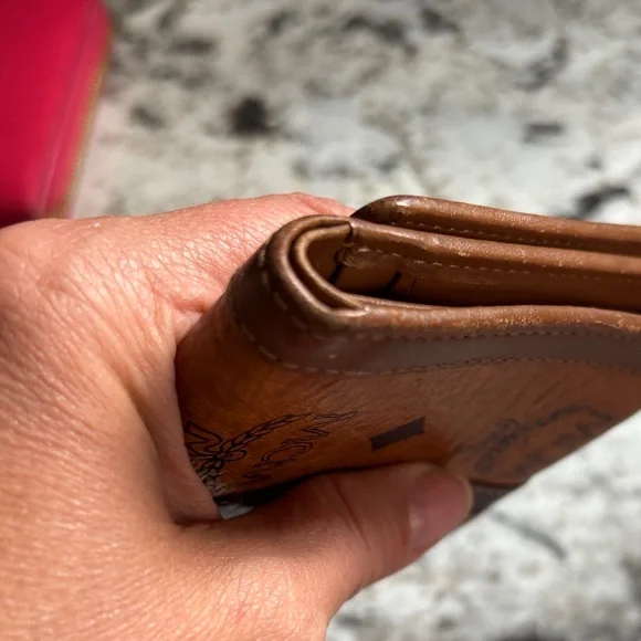 MCM Cognac and Dark Brown Leather Wallet - EUC - Picture 13 of 16